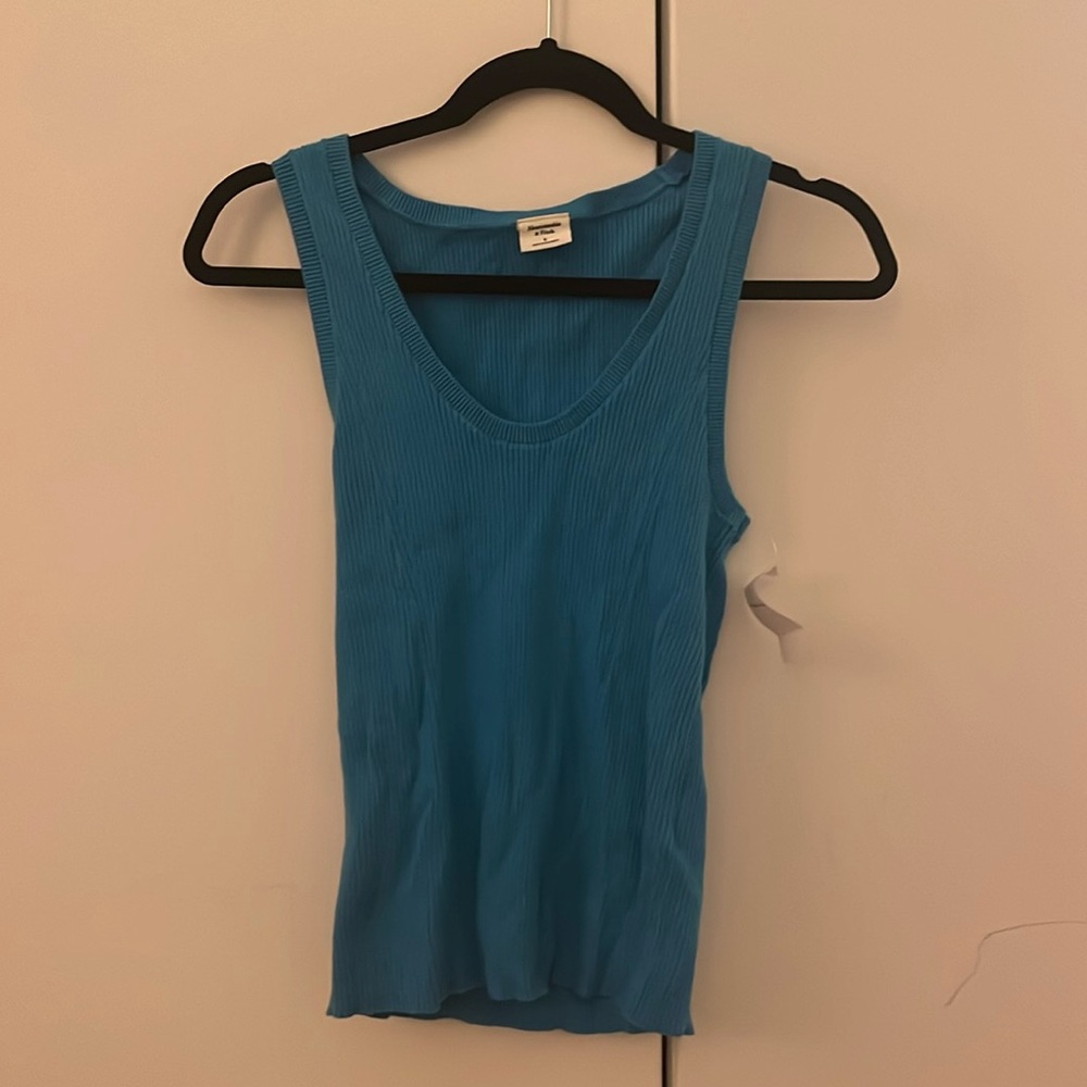 Blue Abercrombie tank sweater
